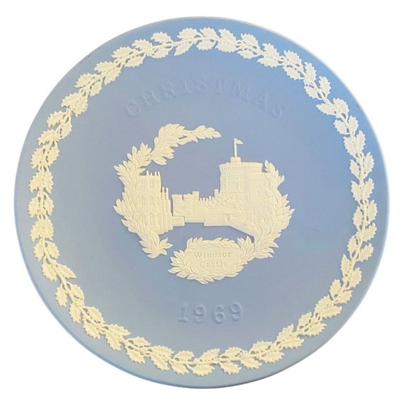 Wedgwood Jasperware Christmas 1969 Windsor Castle Made in England Excellent - Picture 1 of 6